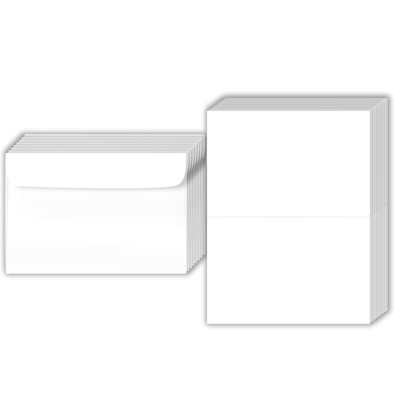 Amazon.com : Big Blank Scored Folding Cards Set – 8.5 x 11” White